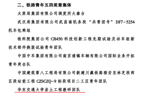 扎进红土地 筑基新赣鄱——记第22届铁路青年五四奖章集体leyu乐鱼在线官网岩土工程教研团队